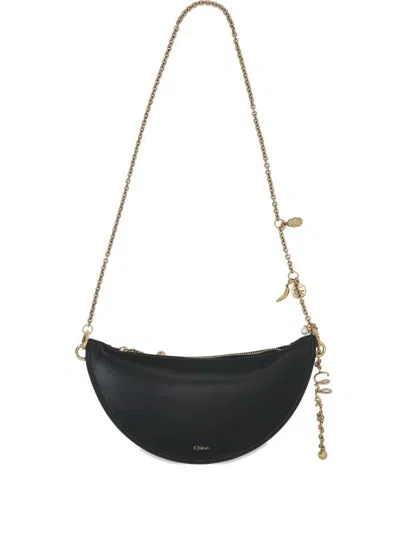 Chloé Icon Leather Crossbody Bag In Purple