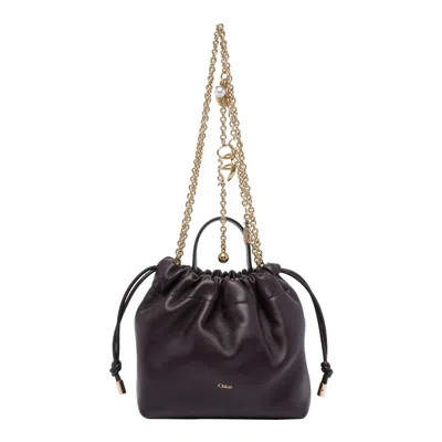 Chloé Mini Chloe Icons Shoulder Bag In Blue