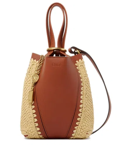 Chloé Chloè Mini Compartment Bag With Versatile Shoulder Strap In Brown