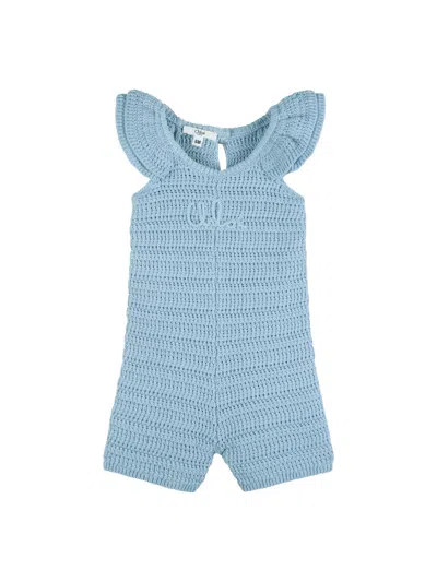CHLOÉ CHLOÉ MINI COTTON JUMPSUIT FOR BABY GIRLS