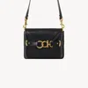 Chloé Mini Sac Bandoulière Cape Bag En Cuir Grainé Femme Noir Taille Onesize 100% Cuir De Veau In Black