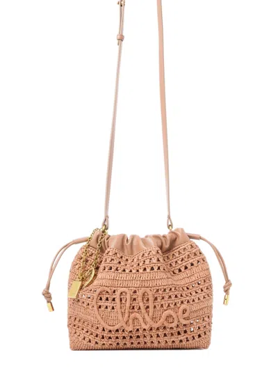 Chloé Mini Drawstring Shoulder Handbag - 22 X H 18 X D 10 Cm In Pink