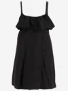 Chloé Chloè Mini Dress In Technical Satin In Black