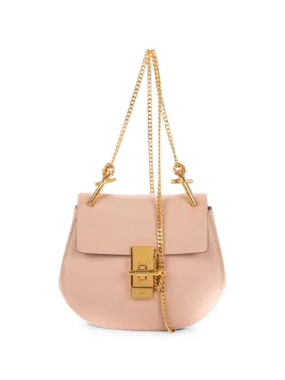 Pre-owned Chloé Mini Drew Cross Body Bag In Pink