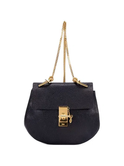 Pre-owned Chloé Mini Drew Shoulder Bag In Black