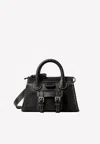 Chloé Mini Edith Top Handle Bag With Stitch Detail In Black