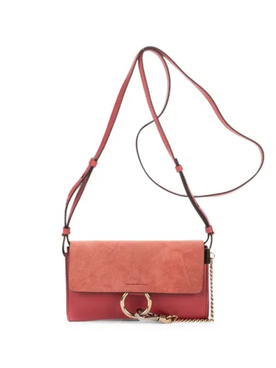 Pre-owned Chloé Faye Cross Body Bag In Pink