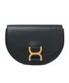 Chloé Marcie Mini Leather Shoulder Bag In Black