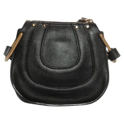 Pre-owned Chloé Chloe, Mini Hayley Hobo Bag In Black