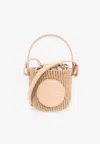 Chloé Mini Horse Medal Woven Basket Bag
