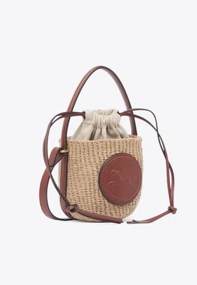 Chloé Mini Horse Medal Woven Shoulder Bag