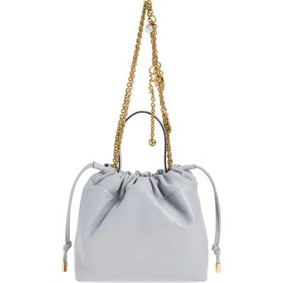 Chloé Mini Icons Leather Shoulder Bag In Blue