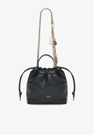 Chloé Mini Icons Shoulder Bag In Black