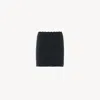 Chloé Mini Jupe Ajustée En Maille De Laine Et Cachemire In Blue