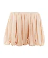 Chloé Silk Charmeuse Mini Bloomer Shorts In Nude