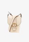 Chloé Camera Crossbody Bag In Natural Shiny Buffalo Leather In Beige