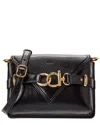 Chloé Mini Sac Bandoulière Cape Bag En Cuir Grainé Femme Noir Taille Onesize 100% Cuir De Veau In Black