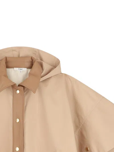 Chloé Mini Lightweight Mantle For Girls In Neutral