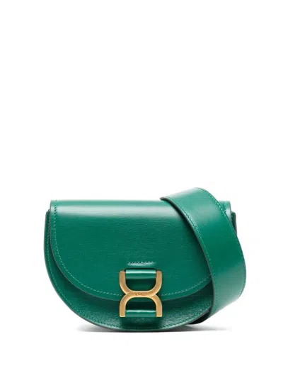 Chloé Mini Marcie Crossbody Bag In Green