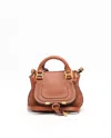 Chloé Mini Marcie Double Carry Bag In Brown
