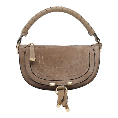 Chloé Mini Marcie Handbag In White