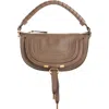 Chloé Mini Marcie Leather Camera Shoulder Bag In Brown