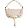 Chloé Mini Marcie Leather Camera Shoulder Bag In White