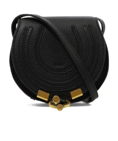 Chloé Mini Marcie Saddle Bag In Black