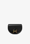 Chloé Marcie Mini Leather Shoulder Bag In Black