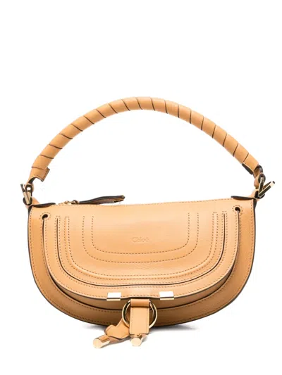 Chloé Mini Marcie Stitched Tote Bag In Neutral