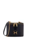 Chloé Mini Marcie Vanity Leather Shoulder Bag In Black