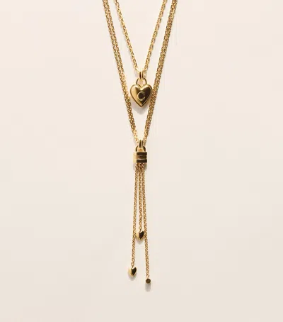 Chloé Mini Paddington Charm Necklace In Gold