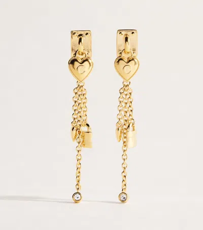 Chloé Mini Paddington Drop Earrings In Gold