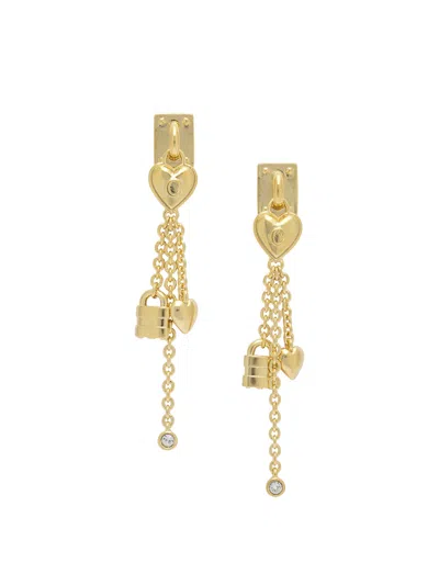 Chloé "mini Paddington" Earrings In Gold