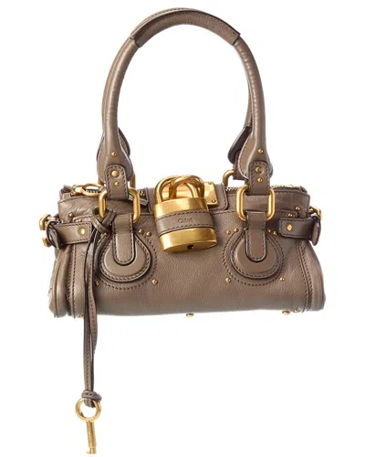 Chloé Mini Paddington Leather Satchel In Brown