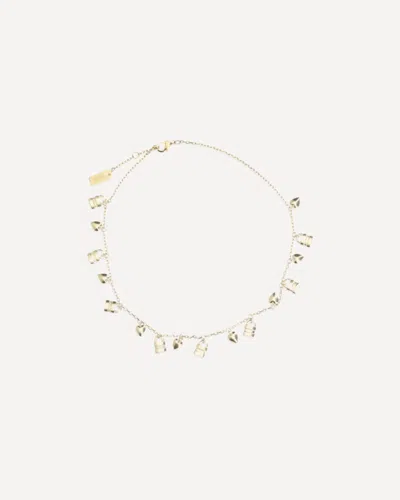Chloé Mini Paddington Necklace In Gold