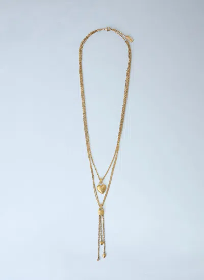 Chloé Mini Paddington Necklace In Red