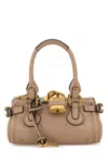 Chloé Paddington Pink Handbag With Two Top Handles And Padlock On The Front In Leather Woman