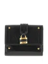 Chloé Paddington Embellished Textured-leather Cardholder In Black