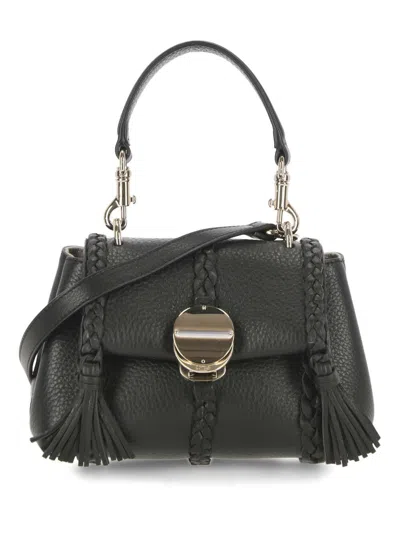 CHLOÉ CHLOÈ MINI PENELOPE SHOULDER BAG IN BLACK