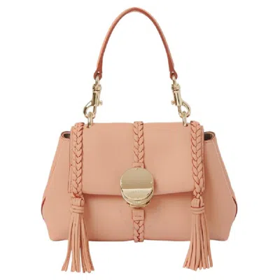 Chloé Penelope Mini Soft Shoulder Bag Pink Size Onesize 100% Lambskin