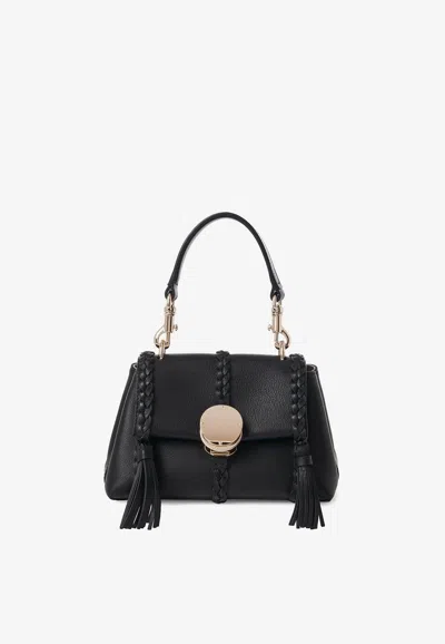 Chloé Mini Penelope Top Handle Bag In Black