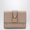 Chloé Mini Pink Paddington Trifold Leather Wallet In Brown