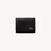 Chloé Petit Portefeuille À Trois Volets  Iconic En Cuir Brillant Femme Noir Taille Onesize 100% Cuir In Black