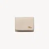 Chloé Mini Portefeuille À Trois Volets  Iconic En Cuir Brillant Femme Rose Taille Onesize 100% Cuir D In Pink