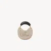 Chloé Mini Sac Hobo Summer Banana En Crochet Scintillant In Brown