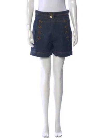 Pre-owned Chloé Mini Shorts In Blue