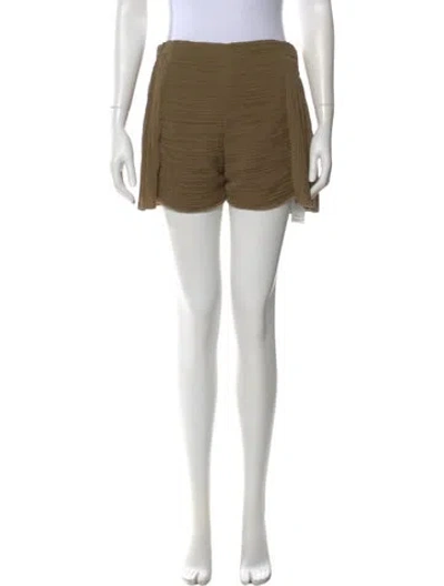 Pre-owned Chloé Mini Shorts In Green