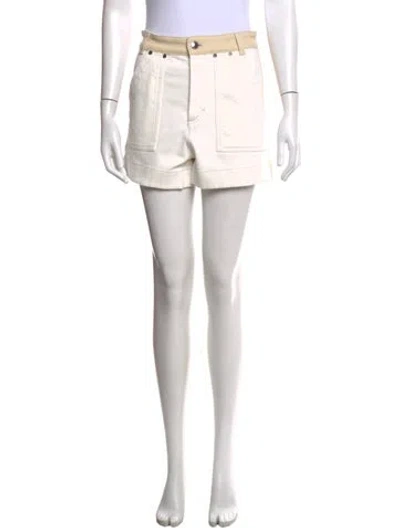 Pre-owned Chloé Mini Shorts In Neutral