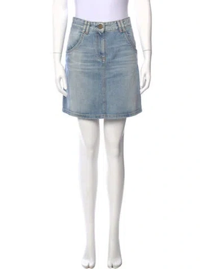 Pre-owned Chloé Mini Skirt In Blue